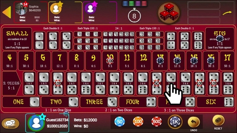 Sicbo game