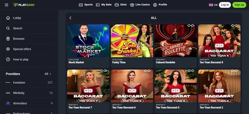 PalyDash games